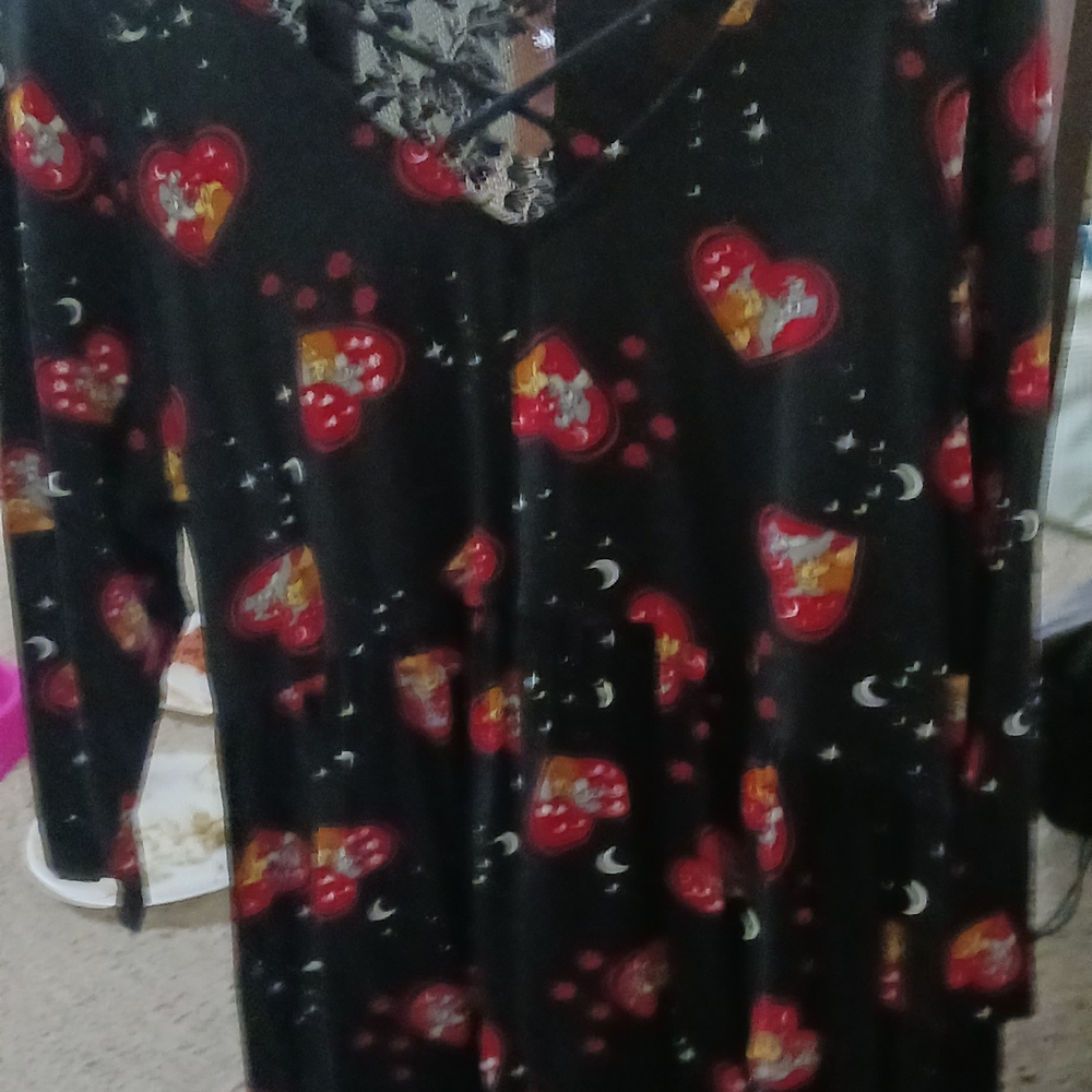 Torrid Lady & The Tramp Babydoll Top Size 1